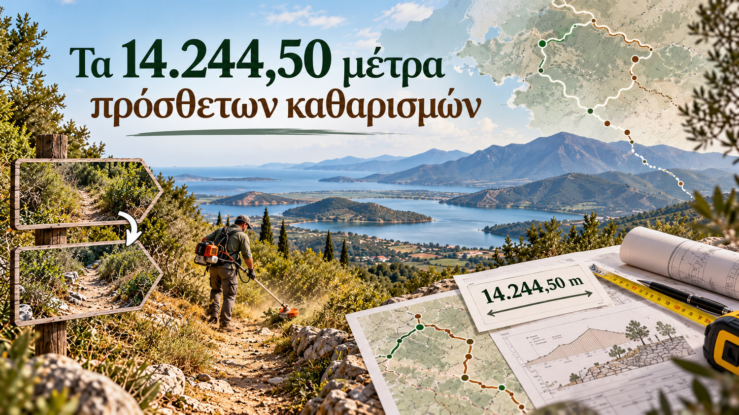 Τα 14.244,50 μέτρα πρόσθετων καθαρισμών