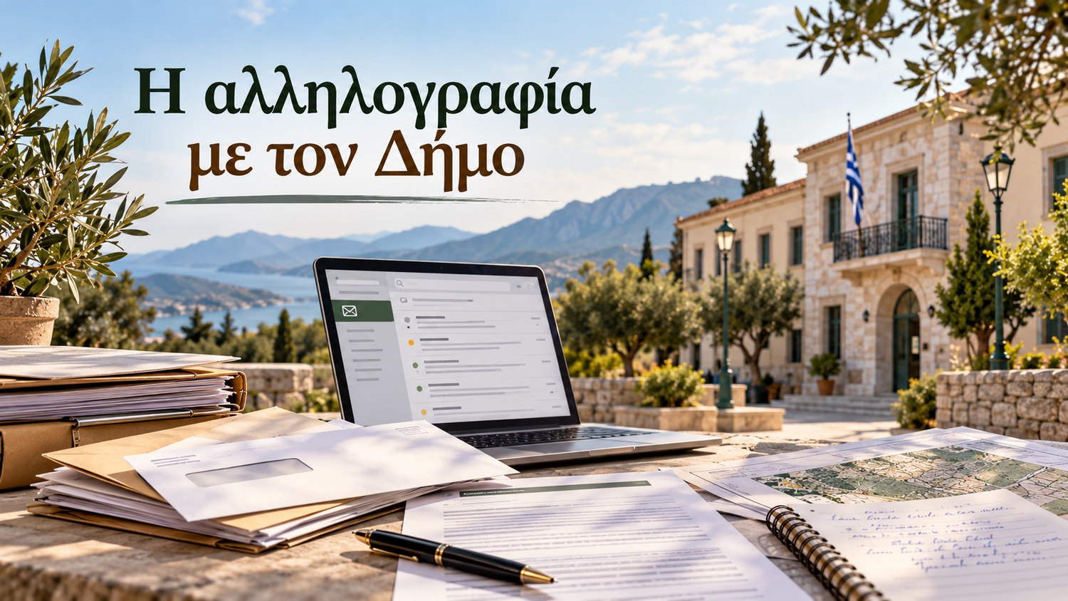 Η αλληλογραφία με τον Δήμο